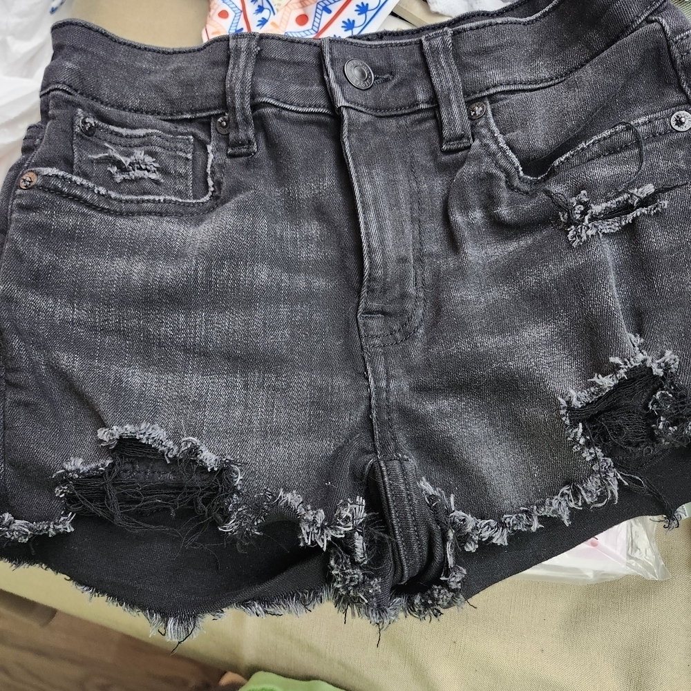 American Eagle Outfitters Charcoal Jean Shorts
